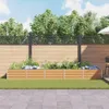 vidaXL Hochbeet Hellbraun 400 x 80 x 45 cm Verzinkter Stahl Produktbild-Vorschau 4