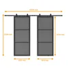 inova Doppelflügelige Loftschiebetür 180 x 215 cm, Produktbild-Vorschau 2