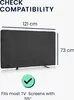 kwmobile 55" TV Outdoor TV Abdeckung - Fernseher Hülle Produktbild-Vorschau 11