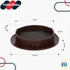 KOTARBAU® Větrací mřížka 100 mm Kruhová příruba Hnědá Náhled obrázku produktu 3