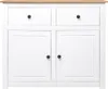 vidaXL Příborník bílý 93x40x80 cm Borovice Panama Náhled obrázku produktu 1