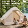Tente de camping gonflable pour 2 à 8 personnes, en tissu Voir les images du produit 6
