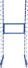 A blue metal drying rack with multiple white rods for drying items. Anteprima dell’immagine prodotto