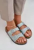 Stoffslipper auf Korksohle mit Schnallen Minze Atera 39 Produktbild-Vorschau 5