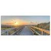 DEQORI Hybrid Leinwand Bild 125x50 cm 'Dünenweg zum Meer' Produktbild-Vorschau 2