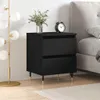 vidaXL Stolik nocny czarny 40x35x50 cm materiał Podgląd zdjęcia produktu 1
