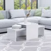 A modern living room with a sectional sofa and a nesting coffee table set. Produktbild-Vorschau