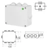 Hochwertige Abzweigdose / Industriebox / Leergehäuse / IP65 / grau mit Dichtungen / Premium-Qualität / 130x95x58 mm (8) Náhled obrázku produktu