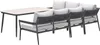 A garden lounge dining set with a table and a sofa. Produktbild-Vorschau