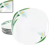 6x White Calla Assiette à gâteaux Porcelaine 6 personnes Voir les images du produit 1
