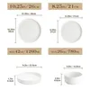 MALACASA, 16 pcs. vaisselle en porcelaine service combiné Voir les images du produit 2