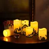 Conjunto de 5 velas LED navideñas con belén y mando a Vista previa de la imagen del producto 6