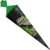 itenga Schultüte Zuckertüte eckig 85cm T-Rex Tüllverschluss Produktbild-Vorschau 1