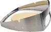 A stainless steel pizza ring with a pizza stone inside, presented on a white background. Produktbild-Vorschau
