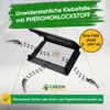 A silverfish trap with images of silverfish and instructions on a tiled floor. Produktbild-Vorschau