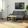 Couchtisch AKORD DOMI Kaffeetisch Eiche Artisan, Schwarz 92 Produktbild-Vorschau 4