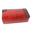 1000 Papstar Servietten, 3-lagig 1/4-Falz 33 cm x 33 cm rot Produktbild-Vorschau 1