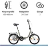 Zündapp ZF40 20 Zoll Klapprad Klappfahrrad Faltrad StVZO Produktbild-Vorschau 3