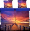 4 teilig Partner Bettwäsche 135x200 cm Steg Sonnenuntergang Produktbild-Vorschau 2