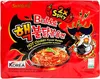 The image shows the packaging of Samyang Buldak 2x Spicy Hot Chicken Flavor Ramen. Produktbild-Vorschau