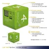 TFA-Dostmann CUBE TIMER, Digitaler Küchentimer, Grün, Weiß, Produktbild-Vorschau 3