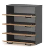 Schuhschrank „4U“ Mattgrau / Wotan Eiche Produktbild-Vorschau 2