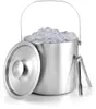Unyqoos® Edelstahl-Eiseimer 3 L, doppelwandig mit Deckel & Produktbild-Vorschau 1