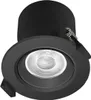 Prios LED-Einbauleuchte Shima, schwarz, 7 W, 3000K, dimmbar Produktbild-Vorschau 1