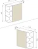 Spiegelschrank Vicco Fynn Anthrazit 62 x 64 cm, Model 54356 Produktbild-Vorschau 3