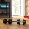 SPORTNOW 2-in-1 Hantel Set, 20 kg verstellbar Dumbbell Set Produktbild-Vorschau 2