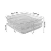 3er-Pack Grillrost, Edelstahl-Grillrost zum Backen, Kühlen, Produktbild-Vorschau 5