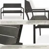 Banc de jardin Line 2 places avec structure en aluminium Voir les images du produit 5