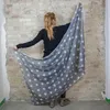 Baumwolltuch - Pareo - Sarong - Sterne - grau-weiß Produktbild-Vorschau 9