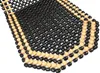 Tappeto di perline, legno, bianco e nero Anteprima dell’immagine prodotto 2