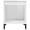 vidaXL Nachttisch Hochglanz-Weiß 40x35x50 cm Produktbild-Vorschau 5