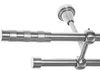 Gardinenstange Set Edelstahl Look Metall Ø 16mm zur Produktbild-Vorschau 1