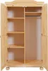 Inter Link Kleiderschrank GENF Natur Massivholz Produktbild-Vorschau 2