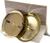 Adventskranzkerzenhalter Goldfarben Ø 6 cm aus Metall - 4er Produktbild-Vorschau 3