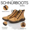 Gemini : Bottines à lacets jaunes pour femmes, chaussures Voir les images du produit 13