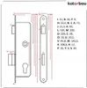 Schmales Einsteckschloss 72/34 Rolle, mit Falle JANIA Z223, Produktbild-Vorschau 3