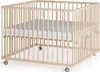 Laufgitter 100x100 cm mit Matratze - natur - Set  - Premium Produktbild-Vorschau 1