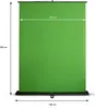 A green screen backdrop on a stand, with dimensions indicated. Anteprima dell’immagine prodotto