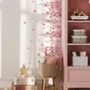 Selbstklebende Kirschblüten-Wandaufkleber, rosa Produktbild-Vorschau 2