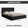 MOTIVENA Dalia Chesterfield Polsterbett 200x200 mit Produktbild-Vorschau 7