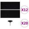 Tende Antimosche 2 pz per Porte con Magneti Nere 220x100 cm Anteprima dell’immagine prodotto 2