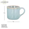 4er Set Steingut Becher 350ml Tasse Blau Kaffeetassen Produktbild-Vorschau 3