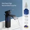 Wasserhahn Bad，Waschtischarmatur Wasserfall，Waschbecken Produktbild-Vorschau 7