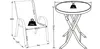VCM 3-tlg Gartenmöbel Set | Sitzgruppe Essgruppe | 1xTisch, Produktbild-Vorschau 7