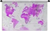 MuchoWow® Wandteppich Wandbehang Weltkarte - Rosa - Ölfarbe Produktbild-Vorschau 1