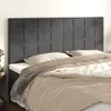 vidaXL Testiere 4 pz. Velluto grigio scuro 100x5x78/88 cm Anteprima dell’immagine prodotto 2